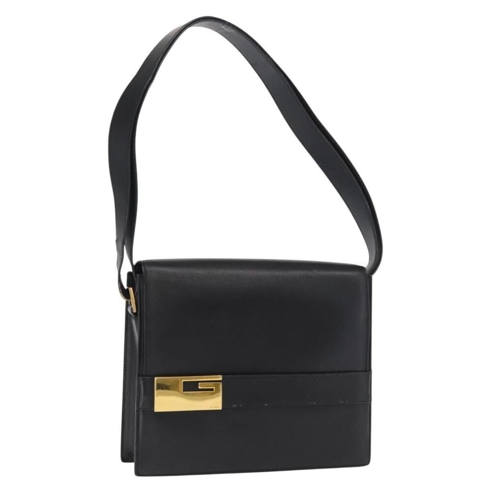 Gucci Leather Shoulder Bag Black